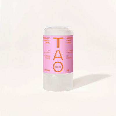 Desodorante Natural Stick Cristal 120g Rosa – Sem cheiro, Sem Alumínio e Vegano.