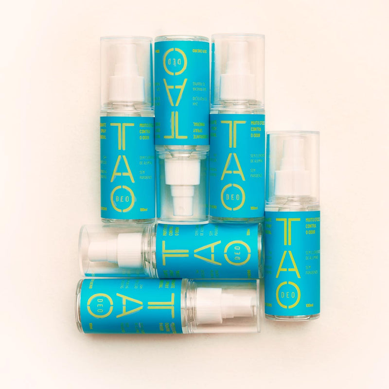 Desodorante Natural Sem Cloridrato de Alumínio TAO DEO Spray Sem Cheiro 100ml Azul
