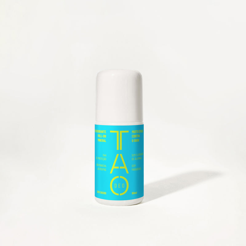 Desodorante Natural Roll-on 60ml Azul. Sem Cheiro, Sem Alumínio e Vegano.