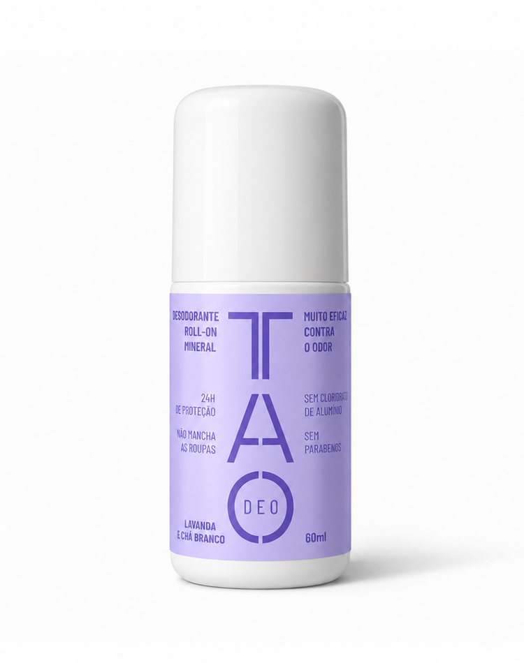 Desodorante Natural Sem Cloridrato de Alumínio TAO DEO Roll-on Lavanda e Chá Branco 60ml