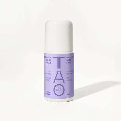 Desodorante Natural Sem Cloridrato de Alumínio TAO DEO Roll-on Lavanda e Chá Branco 60ml