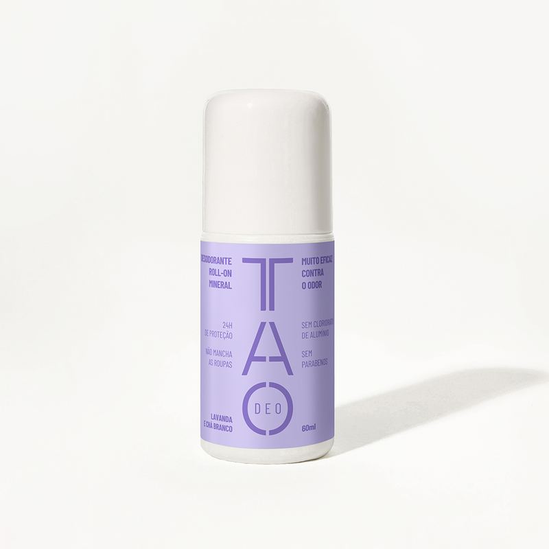 Desodorante Natural Sem Cloridrato de Alumínio TAO DEO Roll-on Lavanda e Chá Branco 60ml