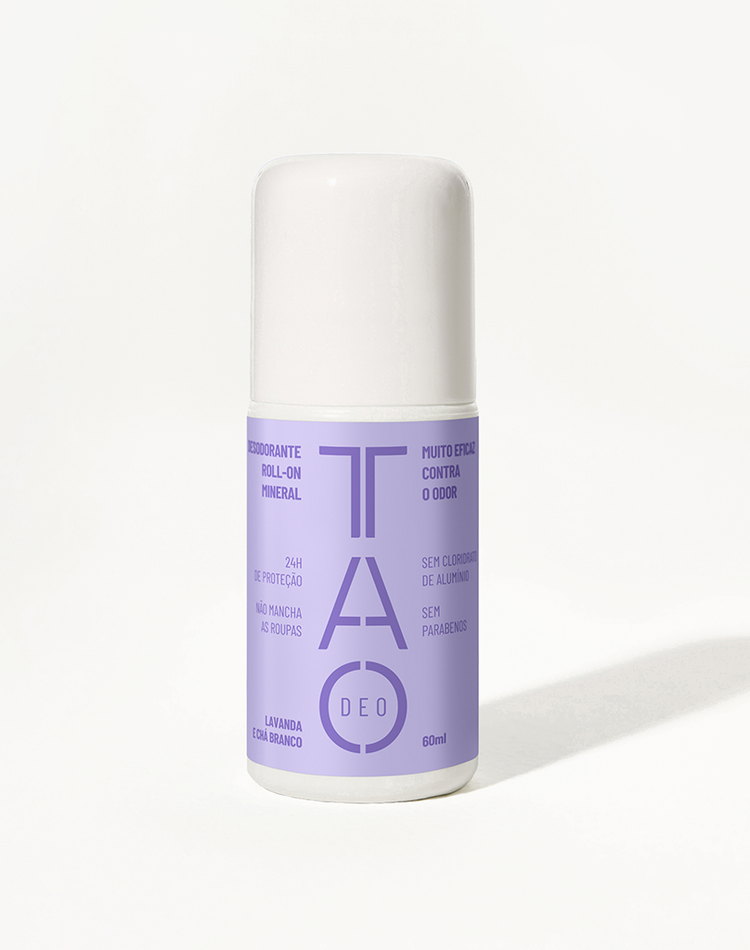 Desodorante Natural Sem Cloridrato de Alumínio TAO DEO Roll-on Lavanda e Chá Branco 60ml