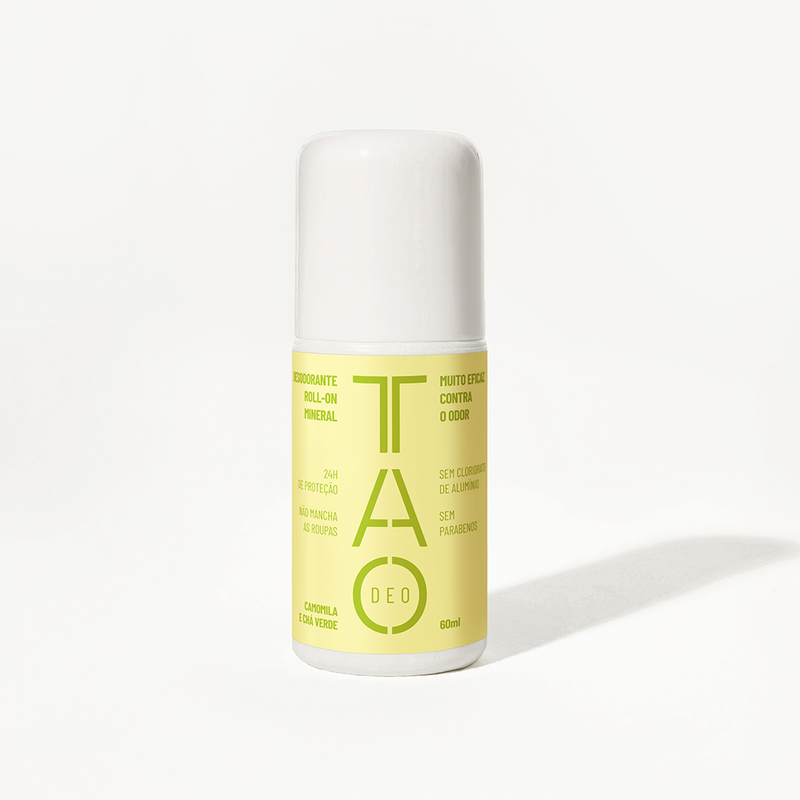 Desodorante Natural Sem Cloridrato de Alumínio TAO DEO Roll-on Camomila e Chá Verde 60ml