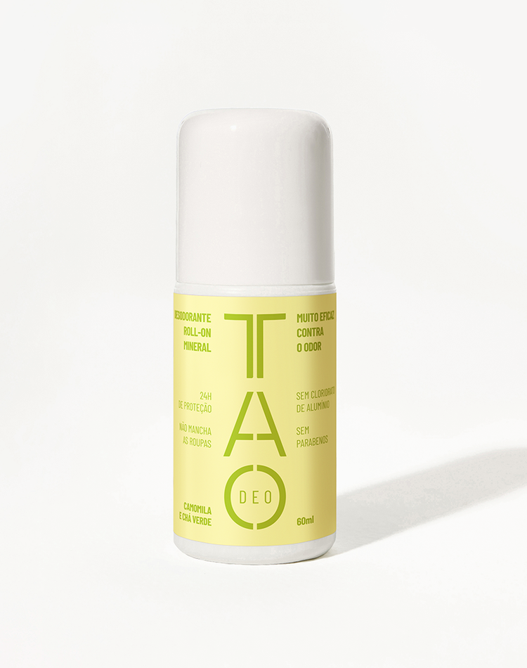 Desodorante Natural Sem Cloridrato de Alumínio TAO DEO Roll-on Camomila e Chá Verde 60ml