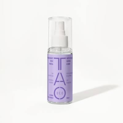 Desodorante Natural Sem Cloridrato de Alumínio TAO DEO Spray Lavanda e Chá Branco 100ml