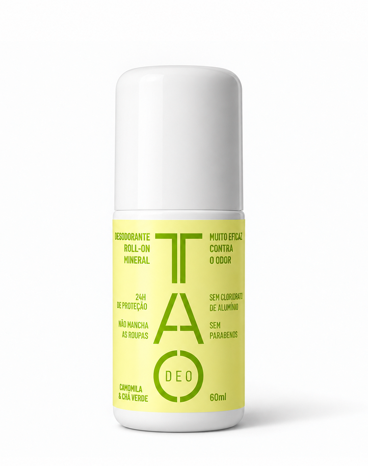 Desodorante Natural Sem Cloridrato de Alumínio TAO DEO Roll-on Camomila e Chá Verde 60ml