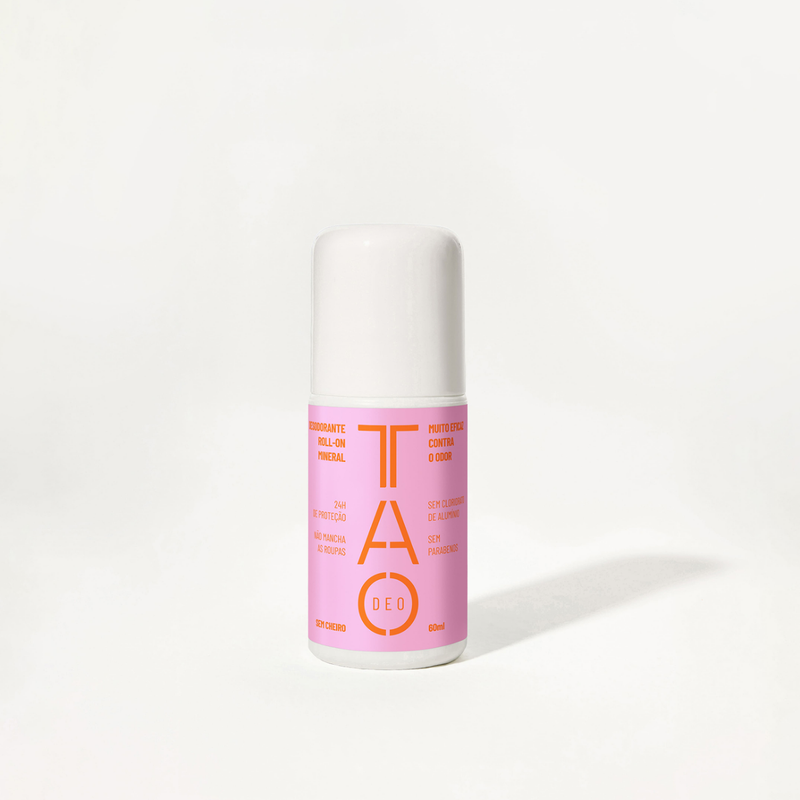 Desodorante Natural Roll-on 60ml. Sem Cheiro, Sem Alumínio e Vegano