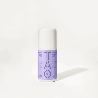 Desodorante Natural Roll-on 60ml. Lavanda e Chá Branco, Sem Alumínio e Vegano.
