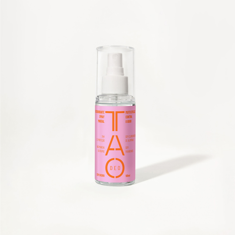 Desodorante Natural Spray 100ml. Sem Cheiro, Sem Alumínio e Vegano