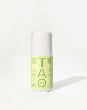 Desodorante Natural Roll-on 60ml. Camomila e Chá Verde, Sem Alumínio e Vegano