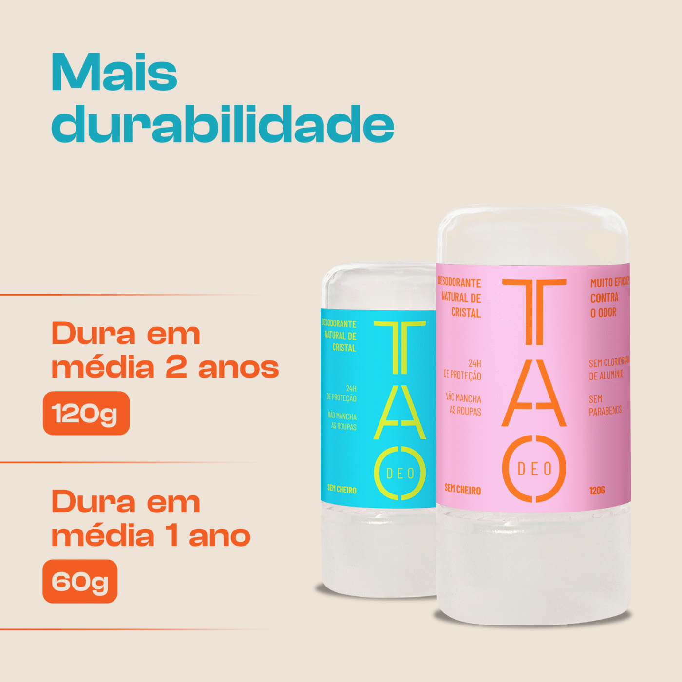 Desodorante Natural Stick Cristal 60g – Sem cheiro, Sem Alumínio e Vegano - Imagem 6