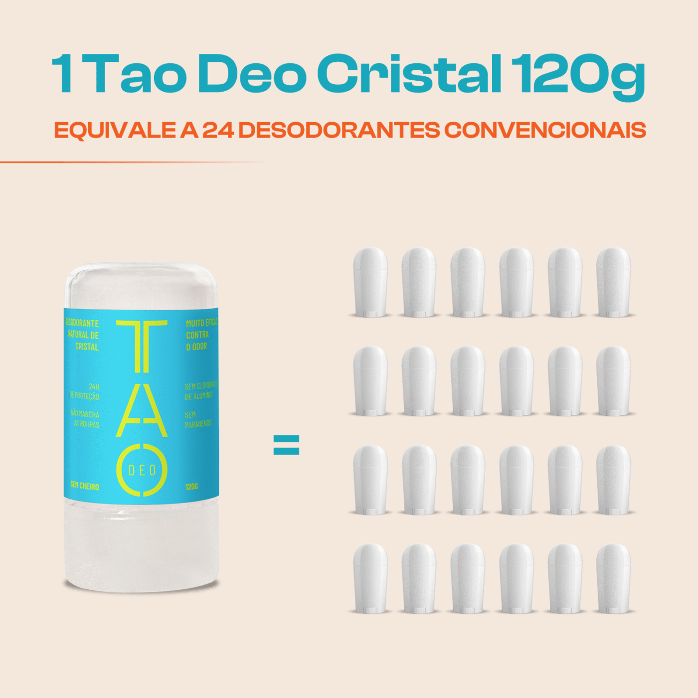 Desodorante Natural Stick Cristal 120g – Sem cheiro, Sem Alumínio e Vegano - Imagem 9
