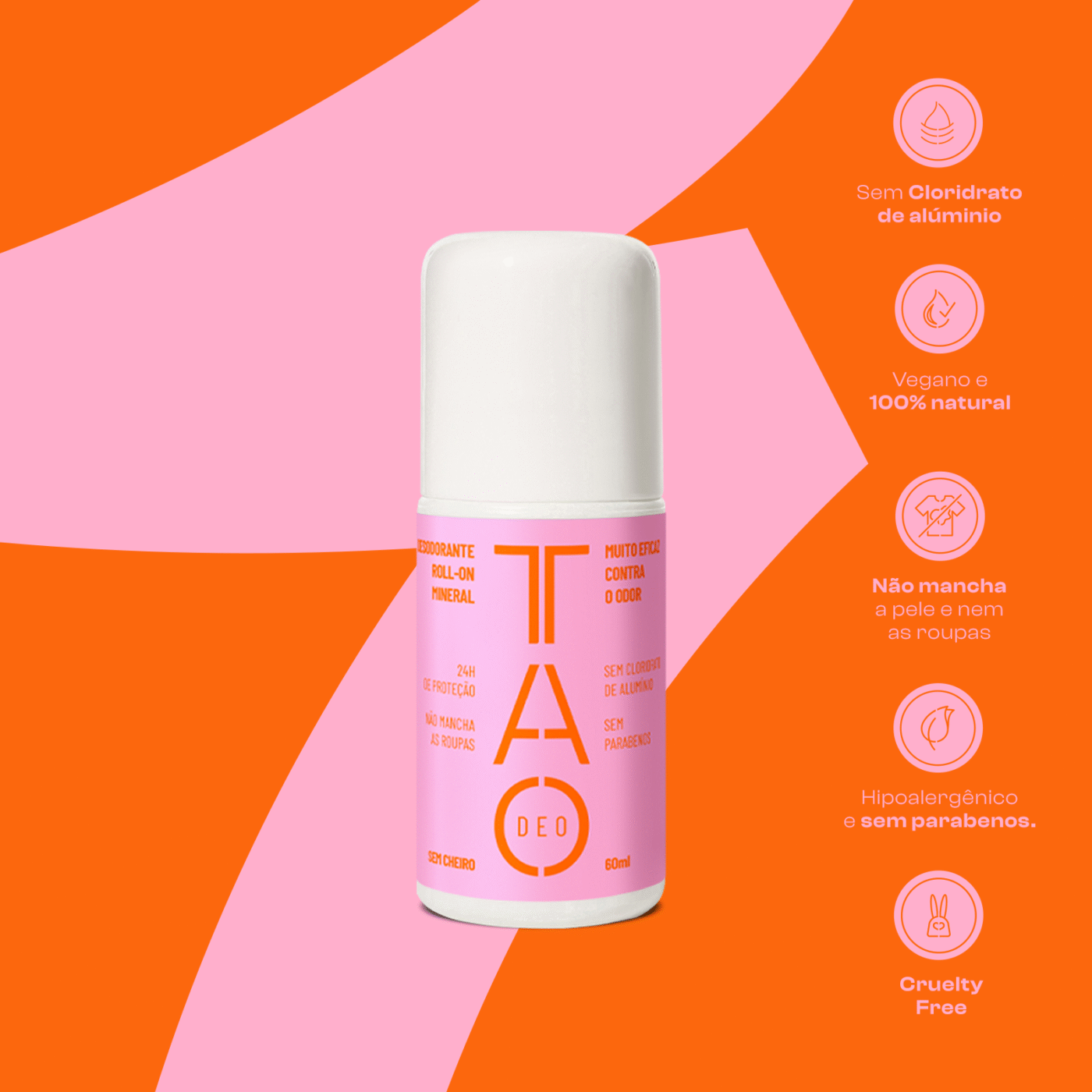 Desodorante Natural Roll-on 60ml. Sem Cheiro, Sem Alumínio e Vegano - Imagem 6